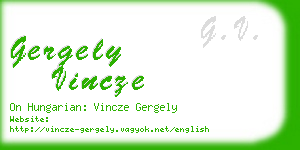 gergely vincze business card